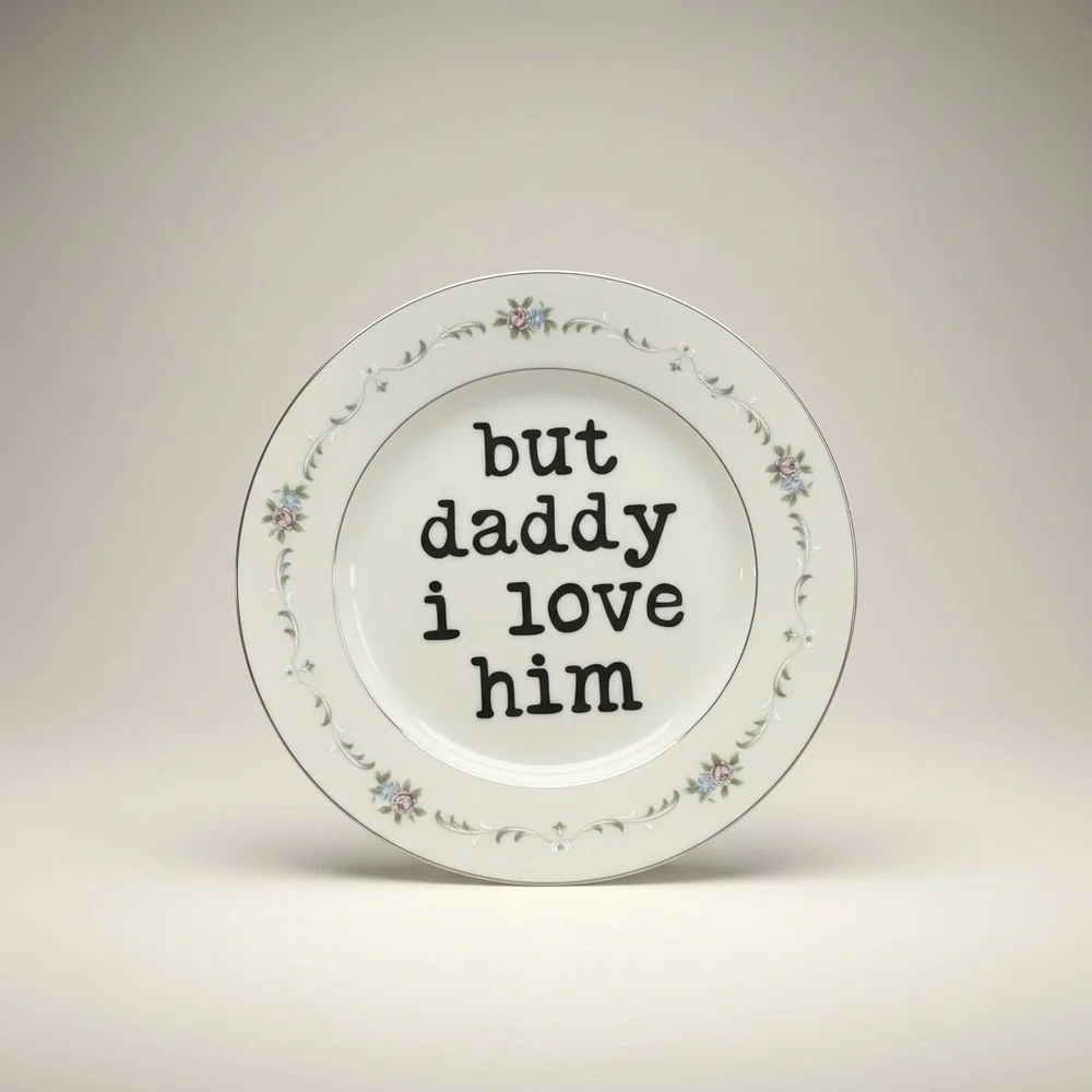 But Daddy I Love Him Taylor Swift TTPD Decorative Plate Swiftie Gift
